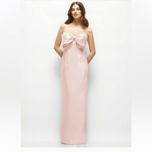ALFRED SUNG Strapless Blush Gown Size 0